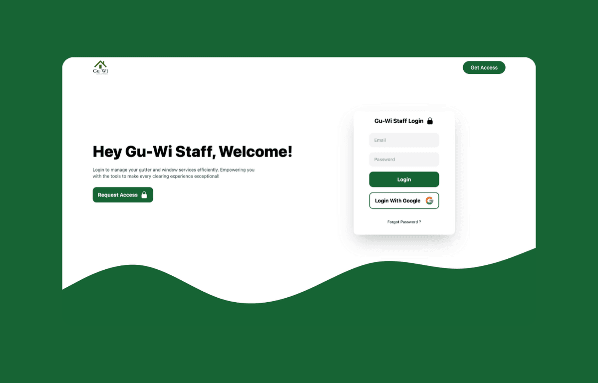 Dashboard Optimization for a Gutter & Window Services Company